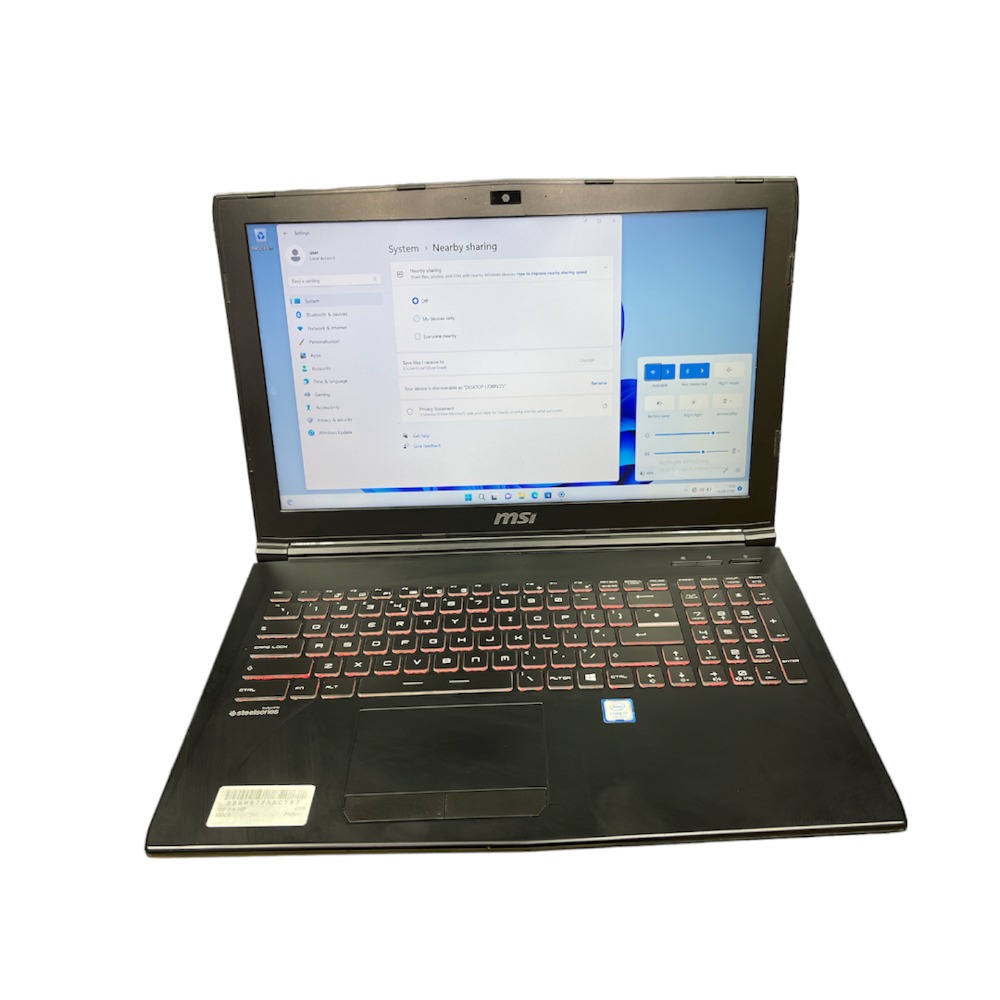 MSI Apache MS16JB PC Portable Gamer - Pour Pièces / Ne Fonctionne Pas